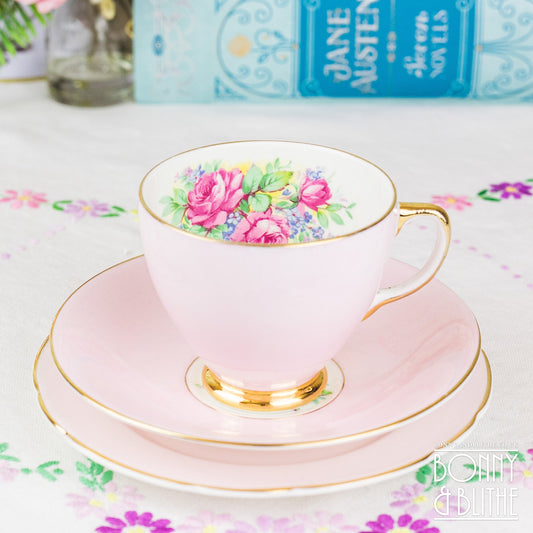 Old Royal Pink and Roses Teacup Set