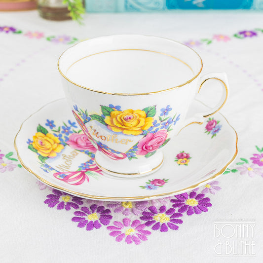Royal Vale Mother Teacup and Saucer